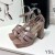 Yves Saint Laurent Tribute PlatformSandals In Glad Leer Cherry
