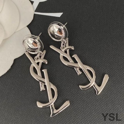 Yves Saint Laurent Opyum Riipus Korvakorut Metalli Hopea