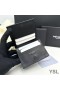 Yves Saint Laurent Pieni Rivi Bifold Lompakko Martioitu Nahka Musta
