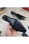 Yves Saint Laurent Vesper Slingback Pumput Kivi Viljan Nahka Musta