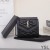 Yves Saint Laurent Pieni Gaby Trifold Lompakko Tikattu Karitsannahka Musta/Kulta