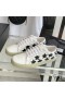 Yves Saint Laurent La Cour Baskets Classiques Dans Les Étoiles En Cuir Brodé Blanc/Noir