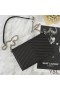 Yves Saint Laurent L'Enveloppe De La Chaîne Porte-Monnaie Dans Texturé Cuir Matelassé Noir/Argent