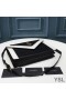 Yves Saint Laurent Gaby Besace Matelassé En Cuir D'Agneau Noir/Blanc
