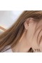 Yves Saint Laurent, Loulou De Boucles D'Oreilles Avec Chaîne Pampilles En Laiton D'Or