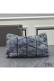 Yves Saint Laurent Moyen Loulou Inhalateur Sac En Denim, Bleu/Or