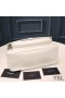 Yves Saint Laurent Moyen Niki De La Chaîne Sac Plissé Et Cuir Matelassé Blanc/Argent