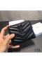 Yves Saint Laurent Petite Enveloppe De Ces Porte-Monnaie En Cuir Matelassé Noir