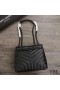 Yves Saint Laurent Petit Loulou Sac De Chaîne En Y Matelassé En Cuir Noir