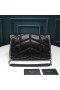 Yves Saint Laurent Petit Loulou Inhalateur Sac Matelassé En Cuir D'Agneau Noir/Argent
