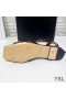 Yves Saint Laurent Tribute Sandales Plates En Cuir Verni Bourgogne