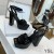 Yves Saint Laurent Bonbons Sandales À Plateforme En Cuir Verni Noir
