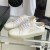 Yves Saint Laurent la Cour Baskets Classiques En Cuir Brodé avec Logo Or Blanc/Or