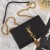 Yves Saint Laurent Kate Chaîne porte-monnaie à Pompon En Cuir Noir/Or