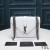 Yves Saint Laurent Moyen De L'Enveloppe De Sac De Chaîne En Mixte Grainé Matelassé En Cuir Blanc/Argent