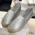 Yves Saint Laurent Monogramme Espadrilles En Cuir D'Agneau D'Argent
