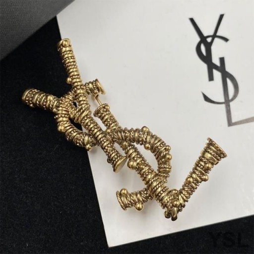 Yves Saint Laurent Opyum Brosche In Berber-Metall-Gold