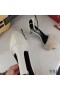 Yves Saint Laurent Amber Sandals In Glattem Leder und Nerz Beige