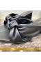 Yves Saint Laurent Bianca Heeled Slides In Glattleder Schwarz