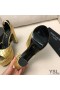 Yves Saint Laurent Jodie Plattform Sandalen Gesteppte Leder Gold