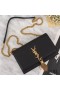 Yves Saint Laurent Kate-Kette Geldbörse mit Quaste In Leder-Schwarz/Gold
