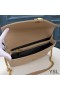 Yves Saint Laurent Großen Klassischen College-Chain Bag In Matelasse Leder Apricot/Gold