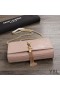 Yves Saint Laurent Medium Kate Chain Bag mit Quaste In Krokodil-Geprägtes Glänzendes Leder Rosa/Gold