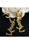 Yves Saint Laurent Opyum Anhänger, Ohrringe In Gold Metall