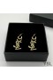 Yves Saint Laurent Opyum Anhänger, Ohrringe In Gold Metall Schlange