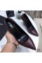 Yves Saint Laurent Opyum Pumps In Glattleder mit Gold Ferse Burgund