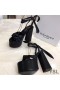 Yves Saint Laurent Paige Platform Sandals In Glattleder Schwarz