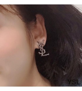Yves Saint Laurent Opyum Ohrringe In Berber-Metall-Silber