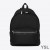 Yves Saint Laurent City-Rucksack Aus Leinen In Schwarz