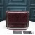 Yves Saint Laurent Medium Niki Chain Bag In Gefältelt Und Gesteppte Leder Burgund/Silber