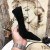 Yves Saint Laurent Opyum Pumps In Wildleder mit Gold Ferse Schwarz