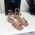 Yves Saint Laurent Tribute Flache Sandalen Patent Leder Rosa