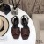 Yves Saint Laurent Tribute Flache Sandalen Mit Geschmeidigen Leder Burgund