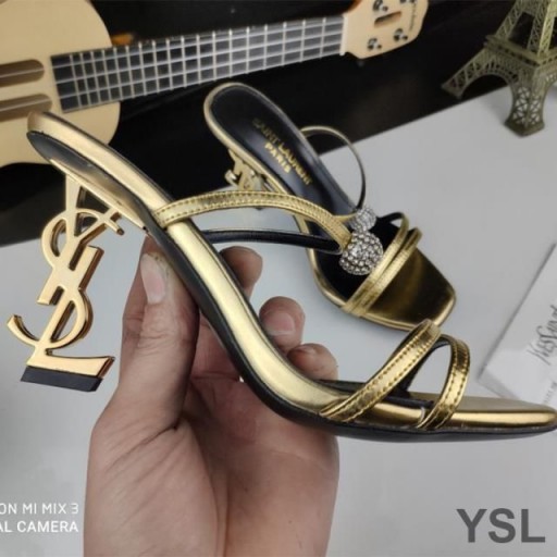 Yves Saint Laurent Opyum Γλιστρά Στο Δέρμα Μοσχαριού Με Τη Σφαίρα Κρυστάλλου Χρυσό