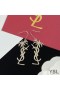 Yves Saint Laurent Opyum Κρεμαστό Κόσμημα Σκουλαρίκια Σε Palm Δέντρο Μεταλλικό Ασημί