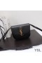 Yves Saint Laurent Μικρή Kaia Σακίδιο Στην Ομαλή Εκλεκτής Ποιότητας Δέρμα Μαύρο/Χρυσό