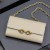 Yves Saint Laurent Le Maillon Αλυσίδα Πορτοφόλι Σε Γυαλιστερό Δέρμα Μπεζ